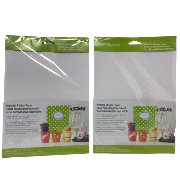 Cricut | Other | Cricut Printable Sticker Paper For Scrapbooking 2 Pack ...